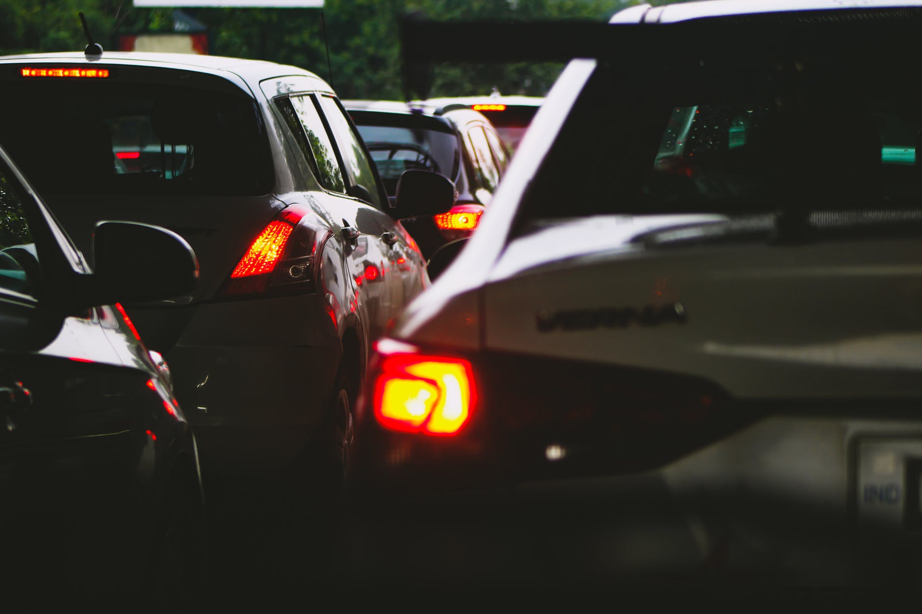 selective focus photography of cars