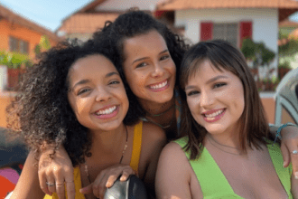 Laura Castro, Gabriella Saraivah e Bela Fernandes