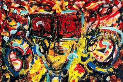 Homem de Óculos 150x100cm a.s.t.