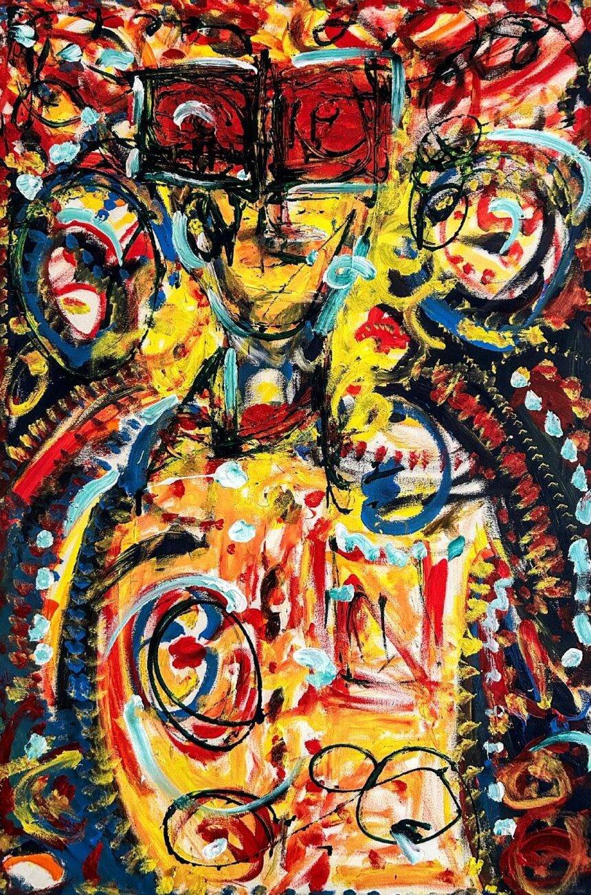 Homem de Óculos 150x100cm a.s.t.