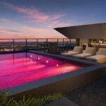 Perspectiva da Pink Pool no Ryokan Flamboyant (Créditos - Divulgação Sousa Andrade Construtora)
